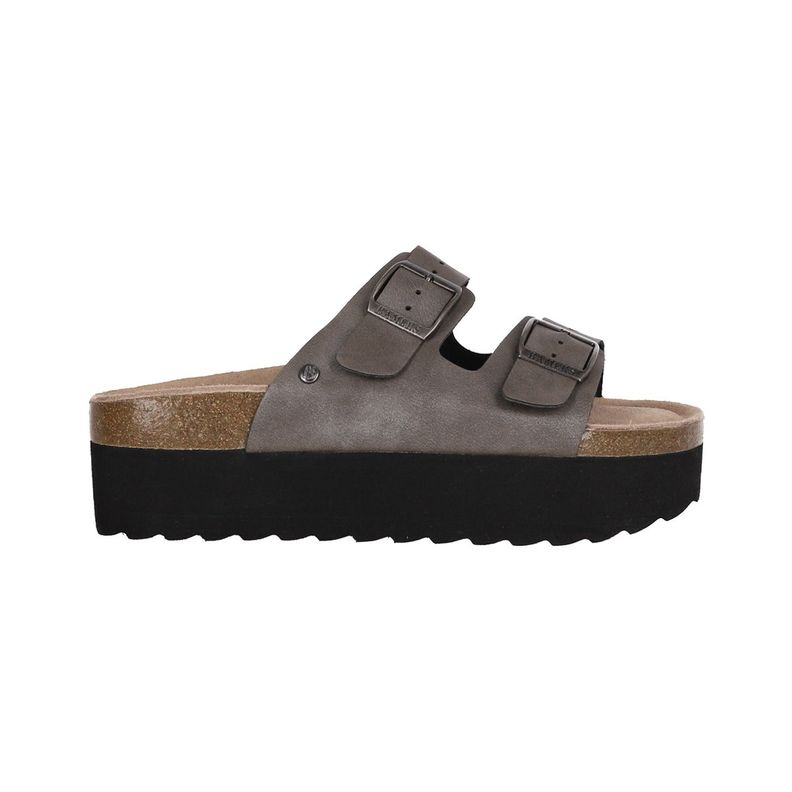 Sandalia Bamers Kend Hight Mujer Gris-0