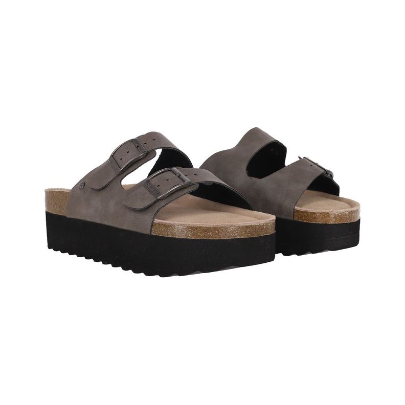 Sandalia Bamers Kend Hight Mujer Gris-4