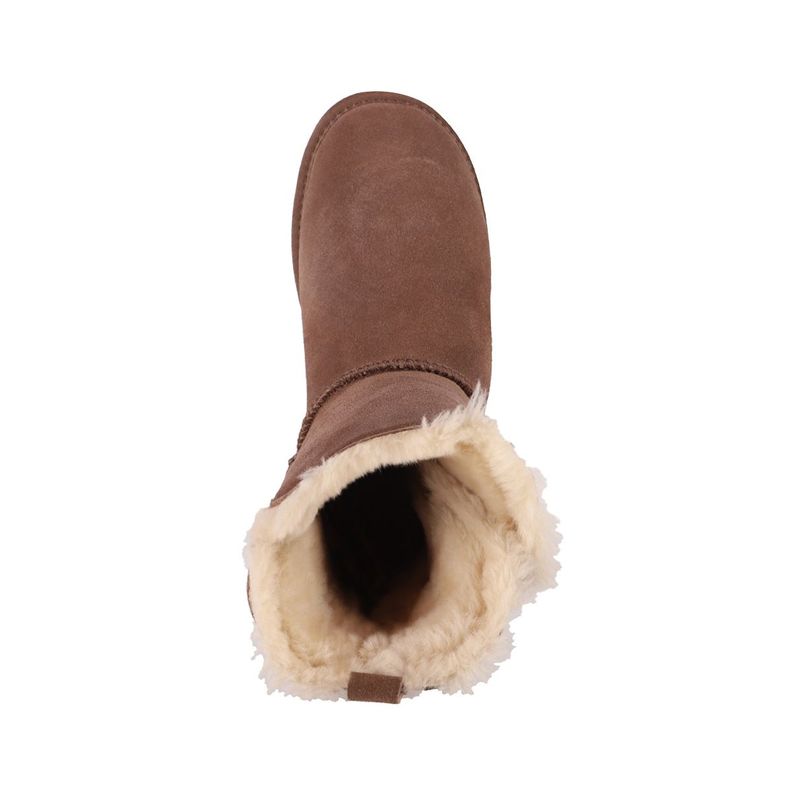 Botas Mujer Bamers Blast Button Cuero Marrón-2
