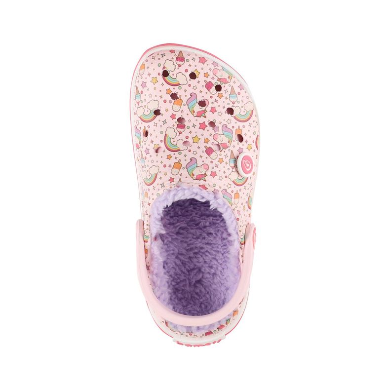 Zuecos Joven Bamers Refugio Line Rosa Print-2