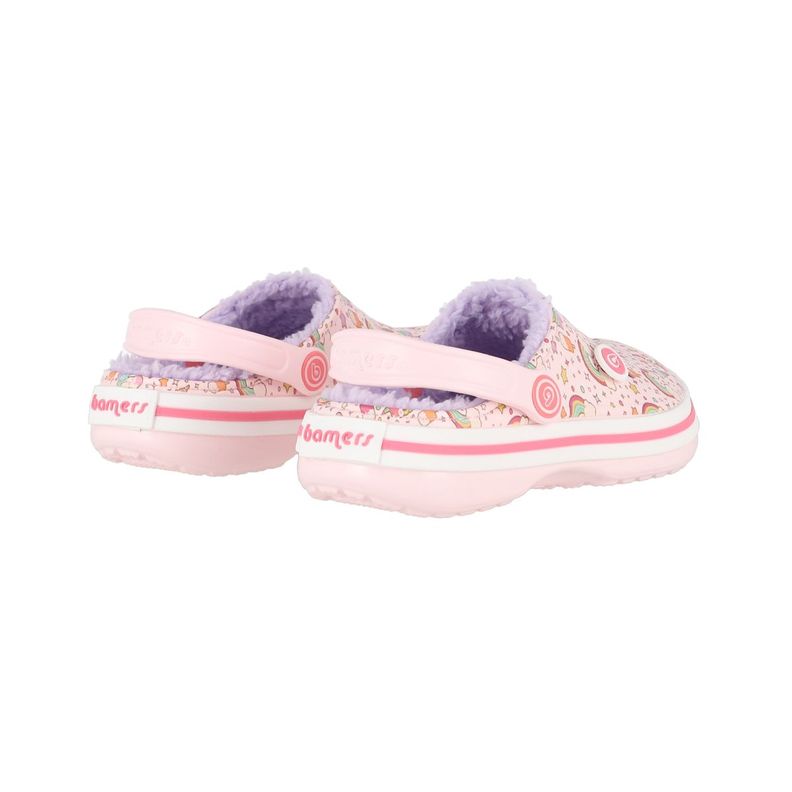 Zuecos Joven Bamers Refugio Line Rosa Print-5
