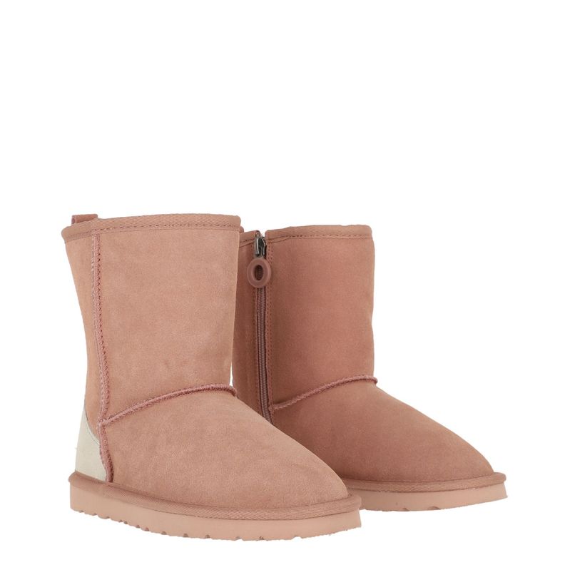Bota Bamers Blast Zip Leather Niñas Rosado-3