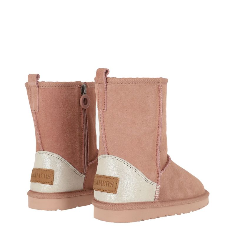 Bota Bamers Blast Zip Leather Niñas Rosado-4