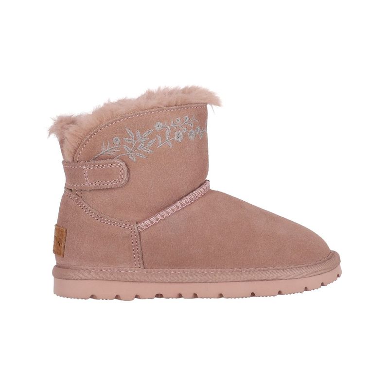 Bota  Bamers Blast Strap Cuero Niño Rosado-0