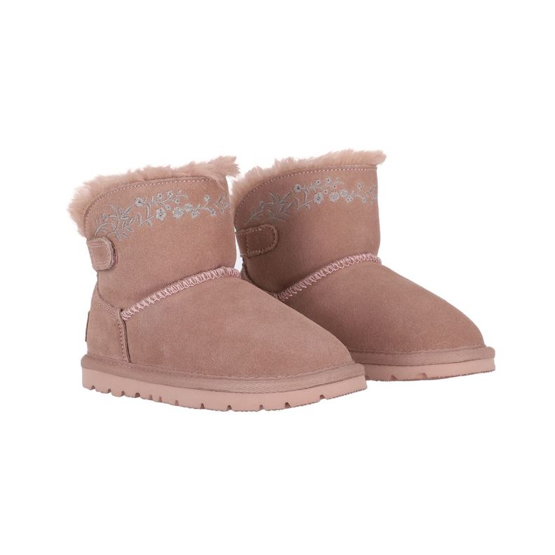 Bota  Bamers Blast Strap Cuero Niño Rosado-2