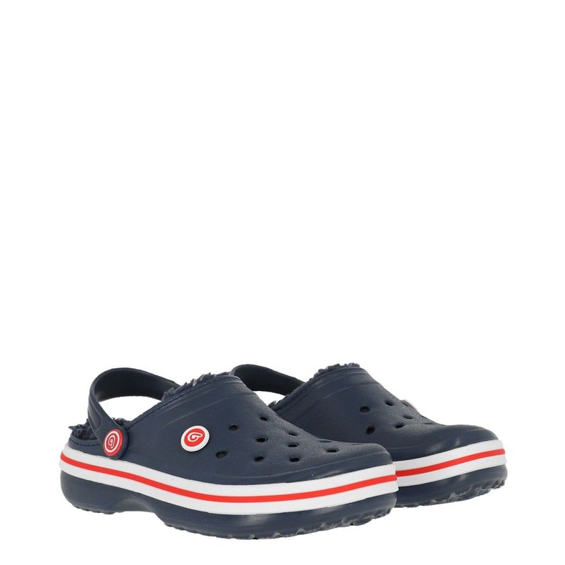 Zueco Bamers Refugio Line Niños Unisex Azul/Rojo-2