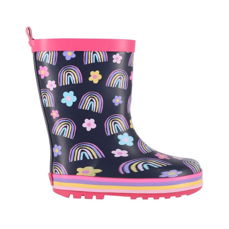 Botas de Agua Niñas Bamers Malka Azul Marino Print-0