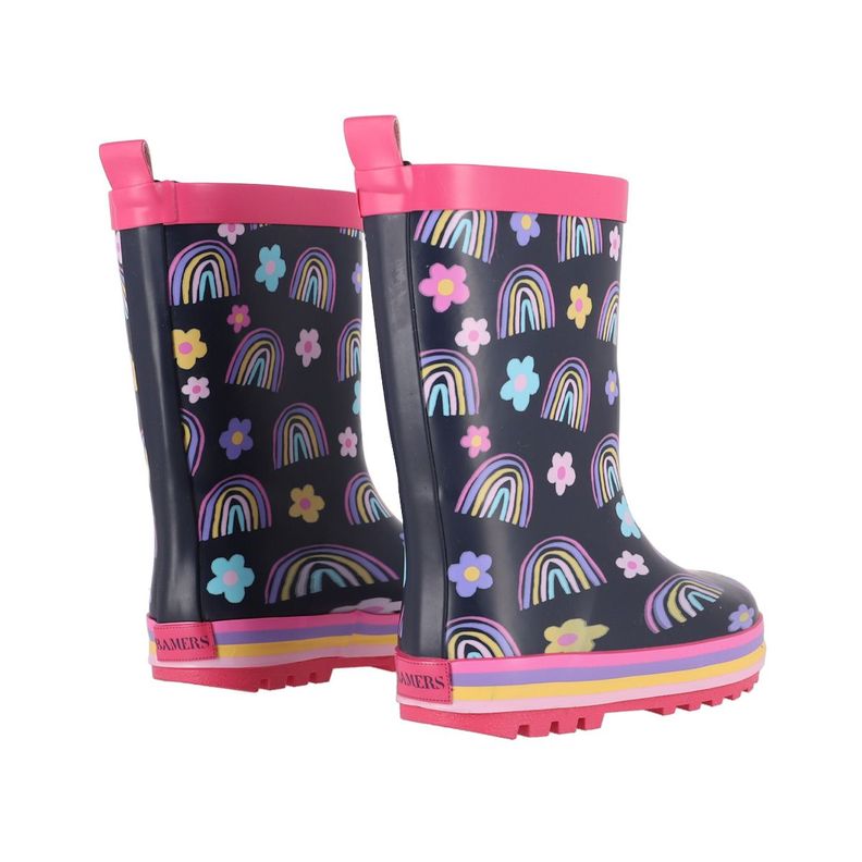 Botas de Agua Niñas Bamers Malka Azul Marino Print-5
