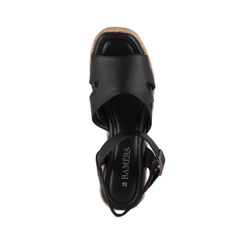 Sandalias Plataforma Mujer Bamers Beirut Negro-2