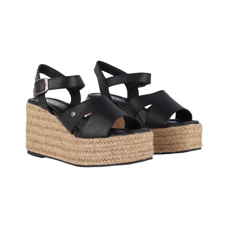 Sandalias Plataforma Mujer Bamers Beirut Negro-4