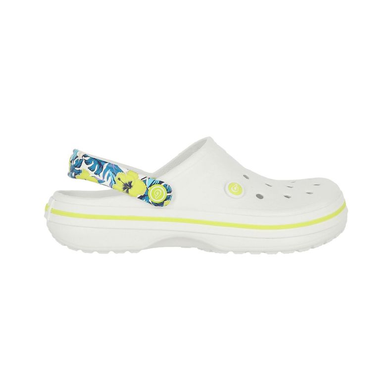 Zueco Bamers Airline Print Mujer Blanco-0