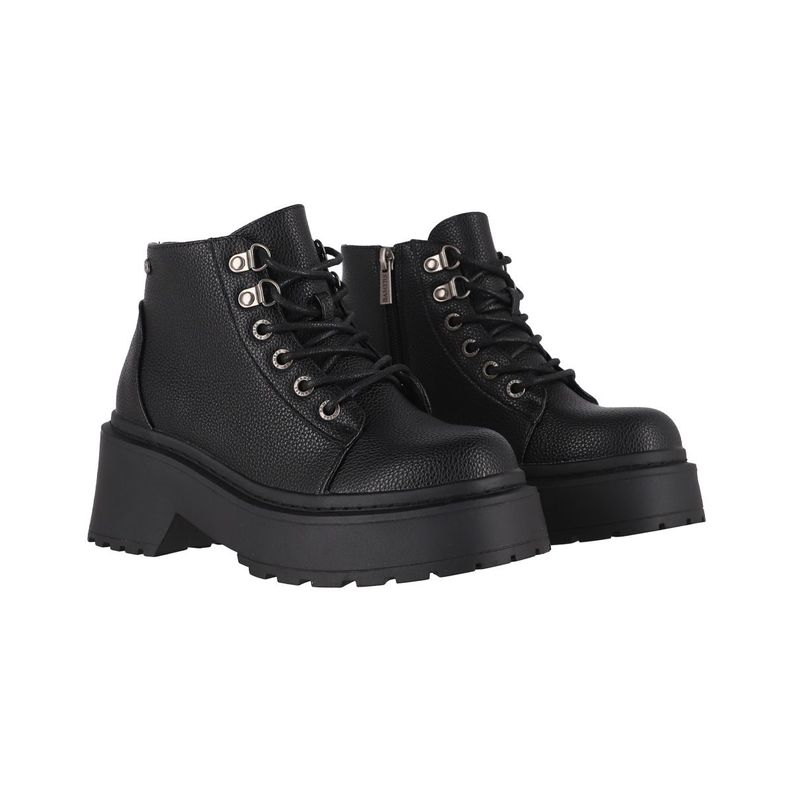 Botines Mujer Bamers Marsella Lace Negro-2