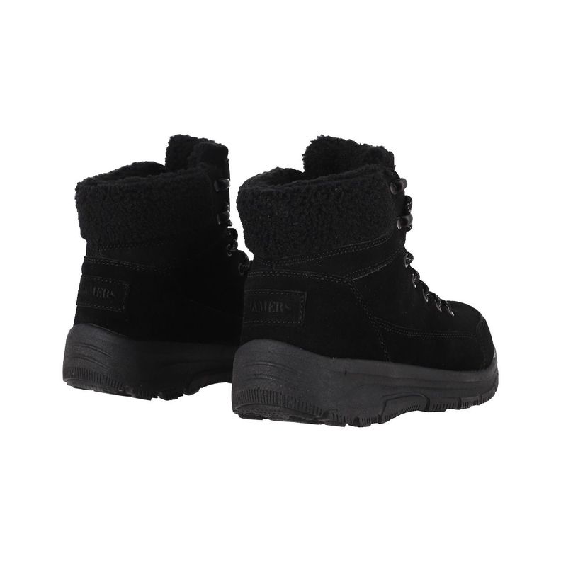 Botin Mujer Bamers Tivoli Laces Cuero Negro-5