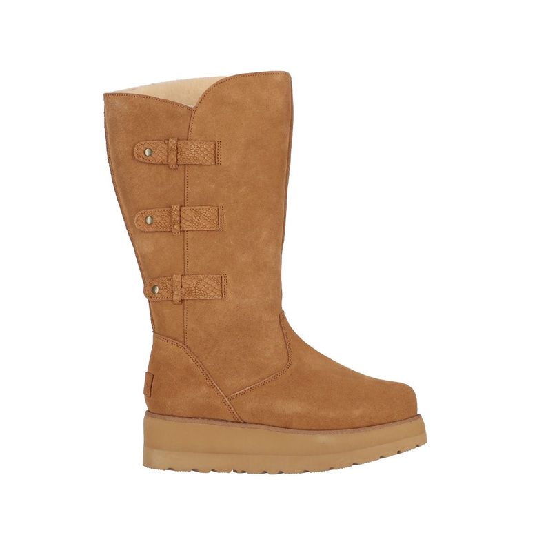 Bota Bamers Cadiz High Cuero Mujer Caramel-0