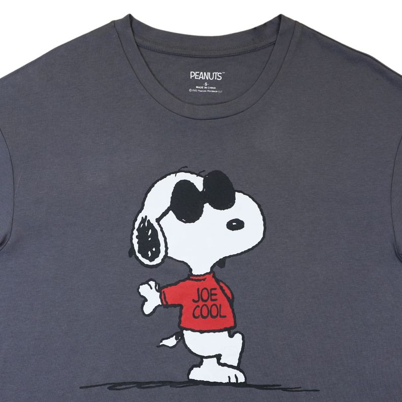 Polera Mujer Glasses Gris Snoopy-2