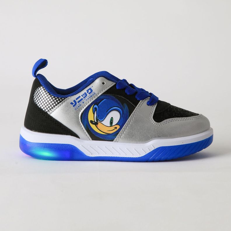 Zapatilla Luces Nino Cara Azul Sonic