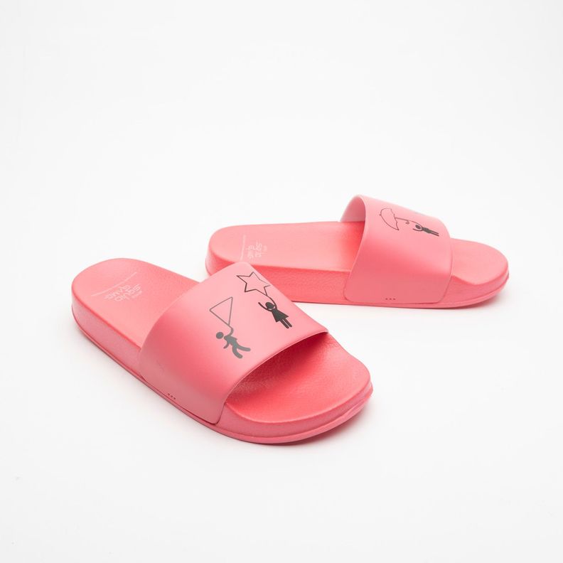 Sandalias Mujer Total Pink Rosado Juegos del Calamar-0