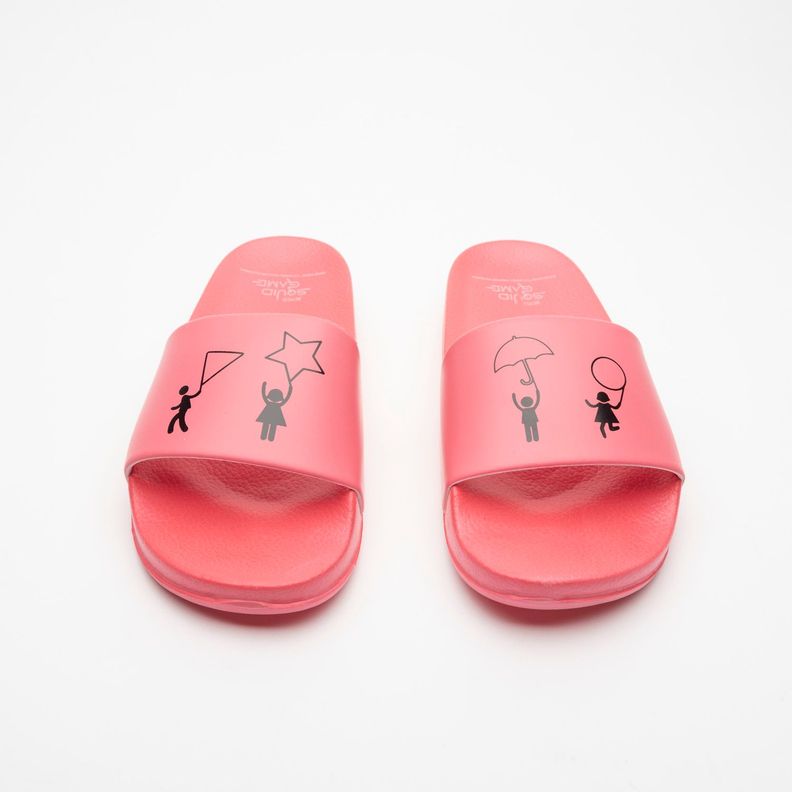 Sandalias Mujer Total Pink Rosado Juegos del Calamar-1