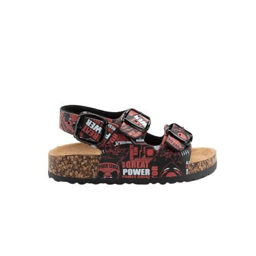 Sandalias Niño Spiderman Black Negro Marvel-0