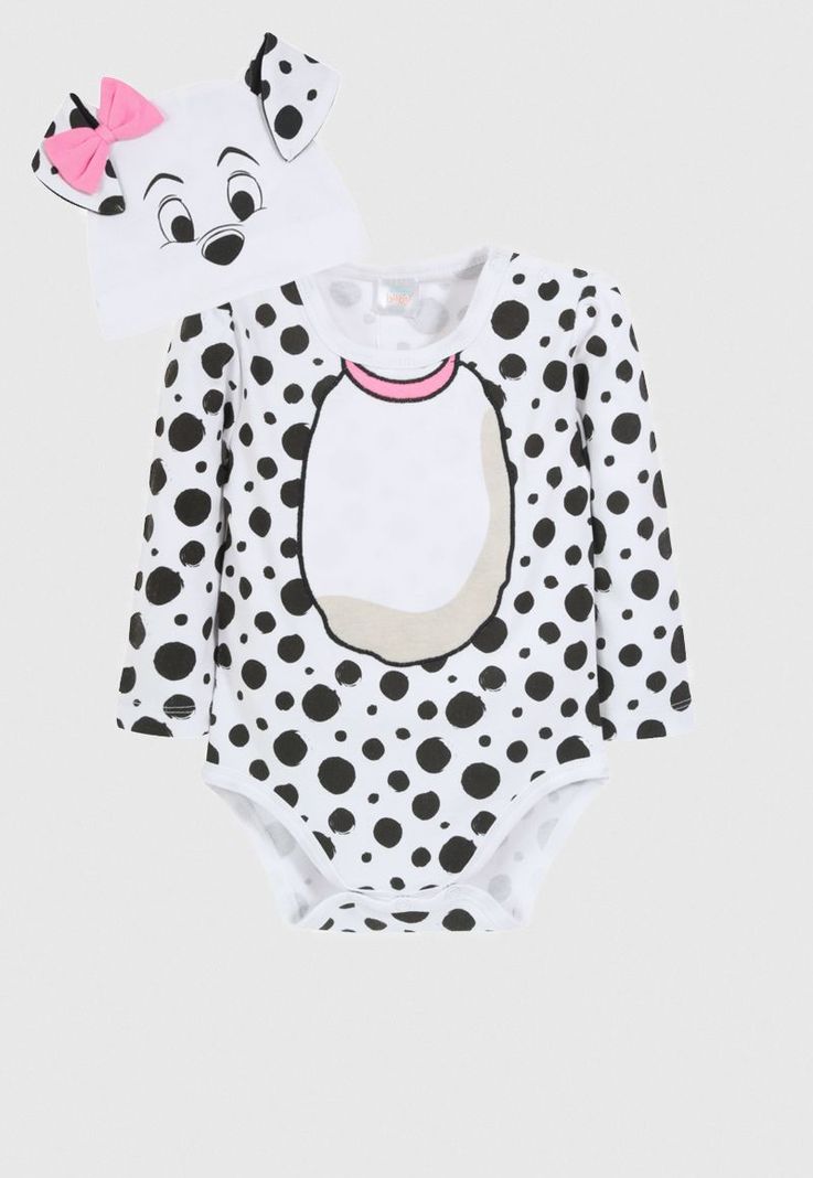 Pack Body Bebe 101 Dalmatas Puppy Blanco Disney-0