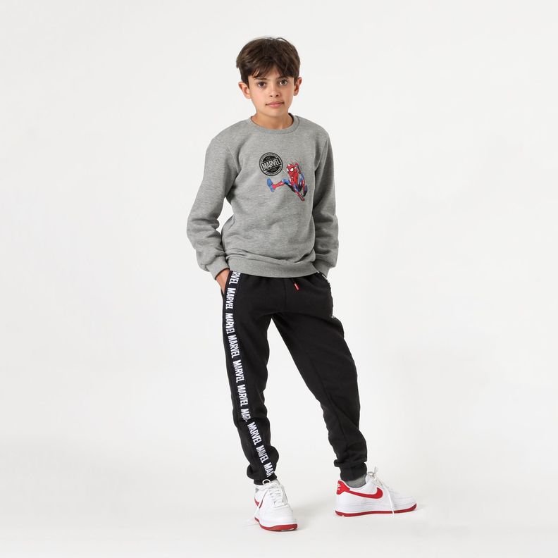 Buzo Niño Spiderman Balance Gris Marvel-0