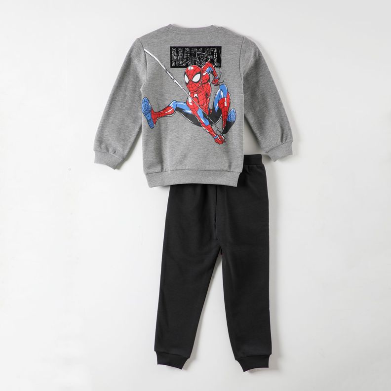 Buzo Niño Spiderman Balance Gris Marvel-6