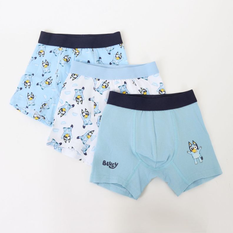 Tripack Boxer Nino Celeste Full Print Bluey 2