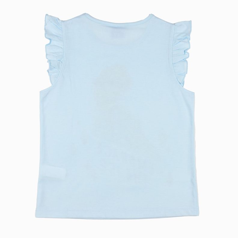 Polera Niña Embrace The Ice Frozen Turquesa Disney-3