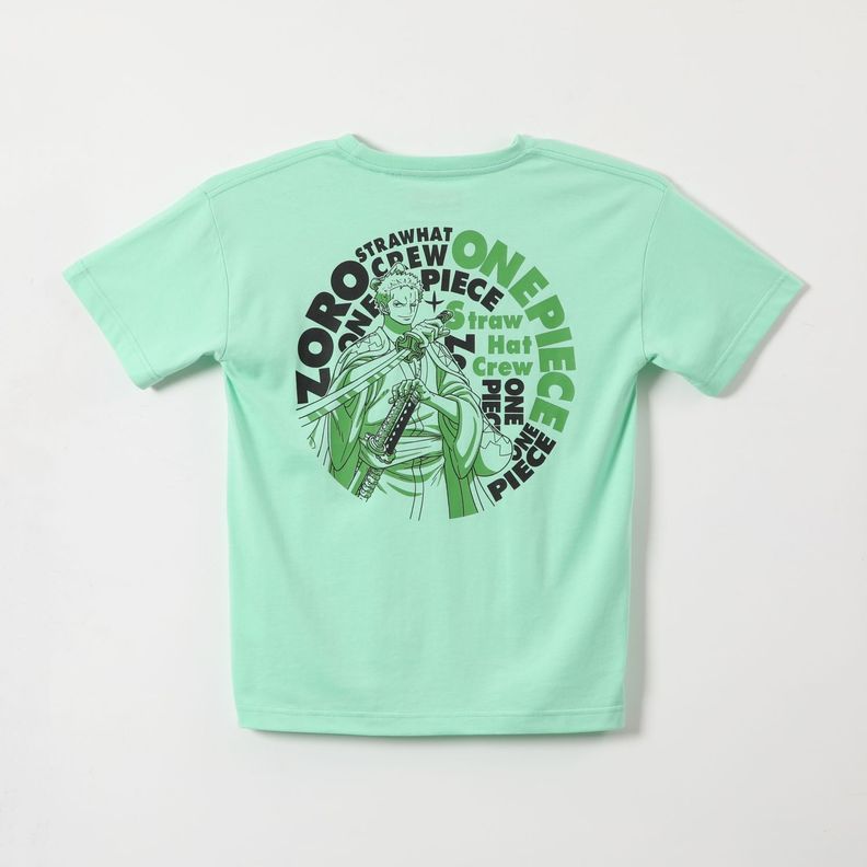 Polera Manga Corta Niño Espal Verde One Piece-1