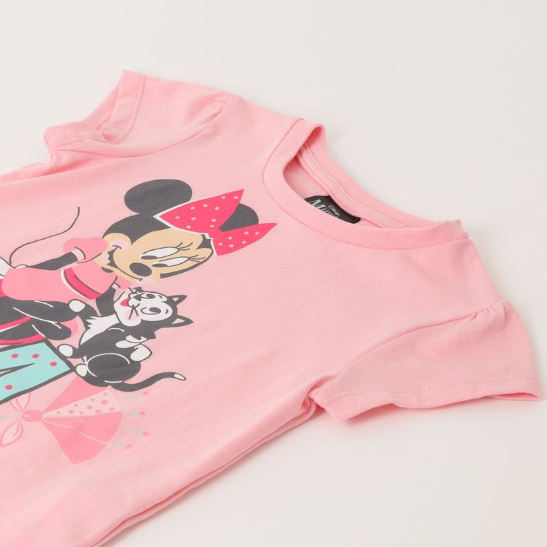 Pijama Corto Niña Minnie Amigos Rosado Disney-1
