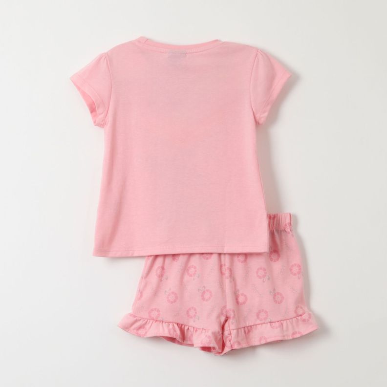 Pijama Corto Niña Minnie Amigos Rosado Disney-3