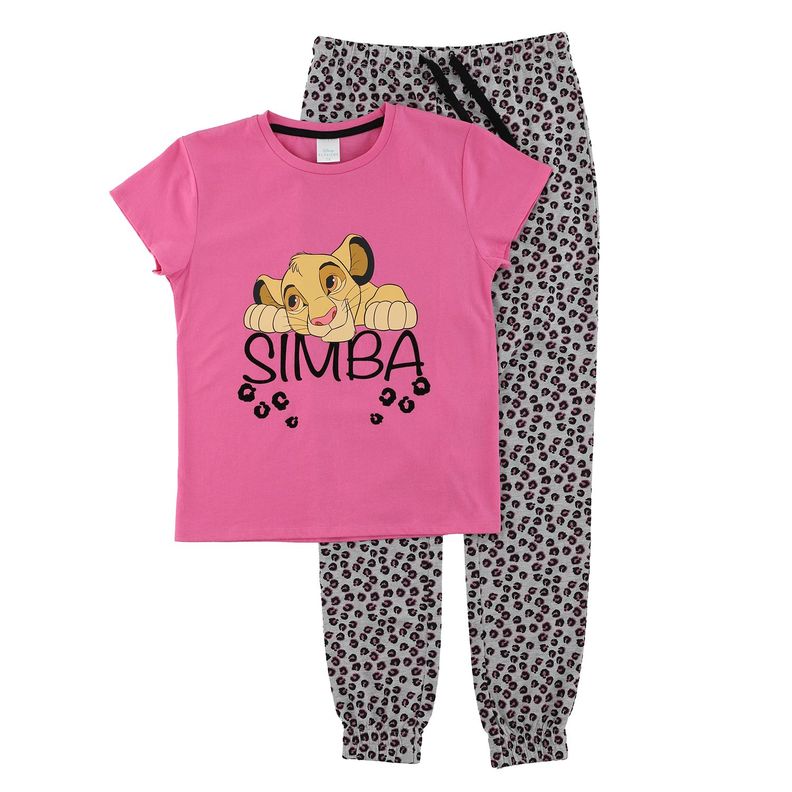 Pijama Niña Rey León Lay Down Rosado Disney-2