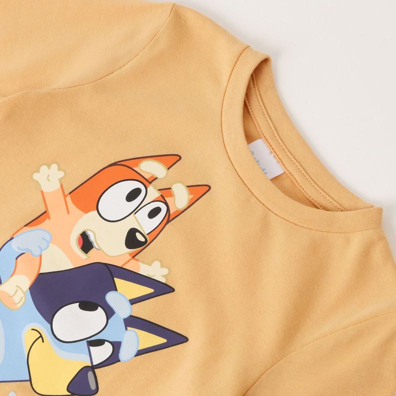 Polera Manga Larga Niño Up Bingo Café Bluey-1