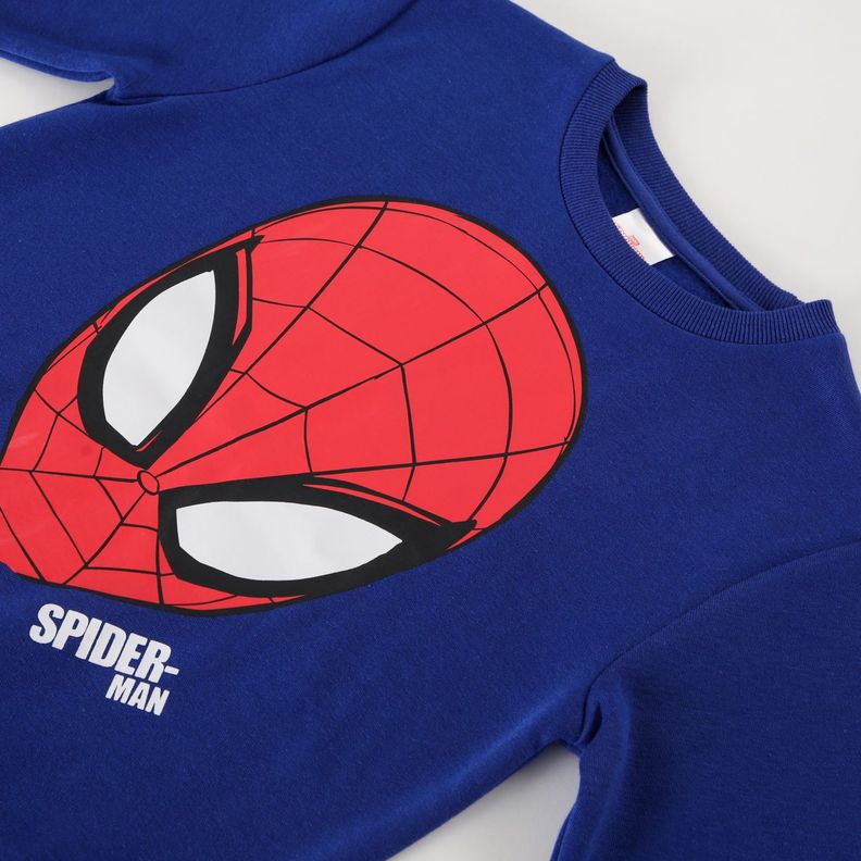 Poleron Niño Spiderman Mask Azul Marvel-1