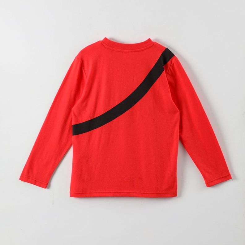 Polera Manga Larga Niño Spiderman Logo Banano Rojo Marvel-3