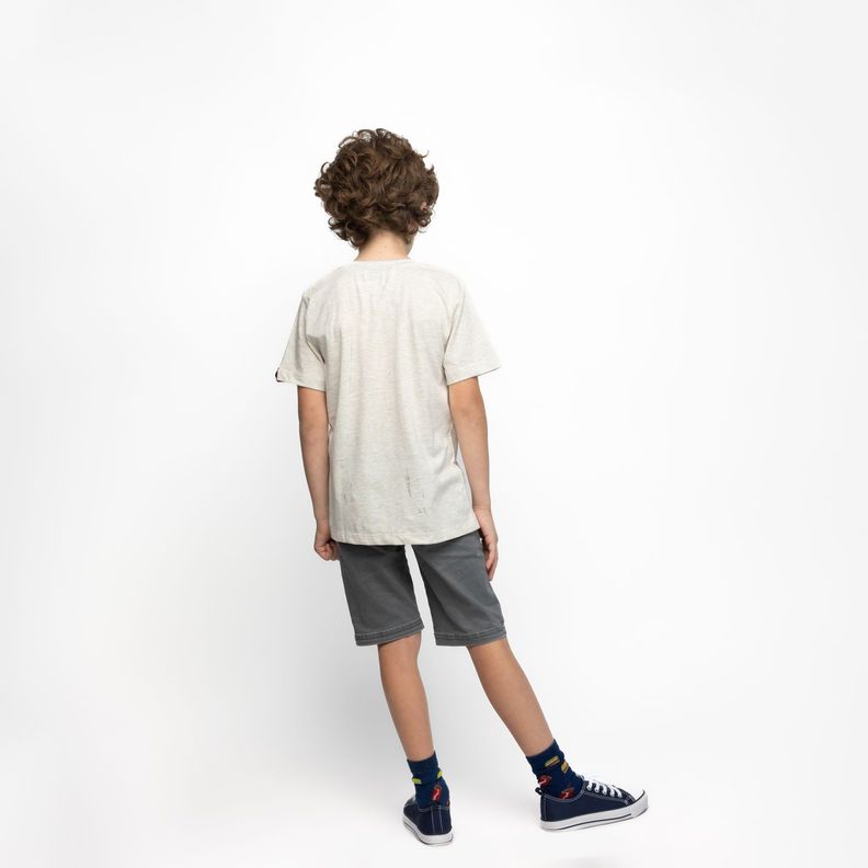 Polera Niño Spiderman Action Gris Marvel-2