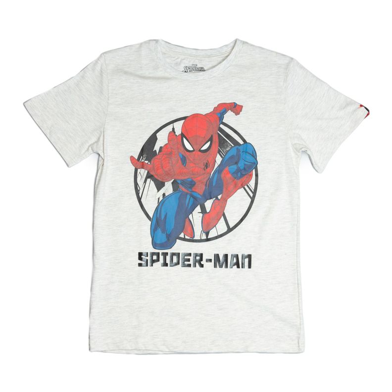 Polera Niño Spiderman Action Gris Marvel-3