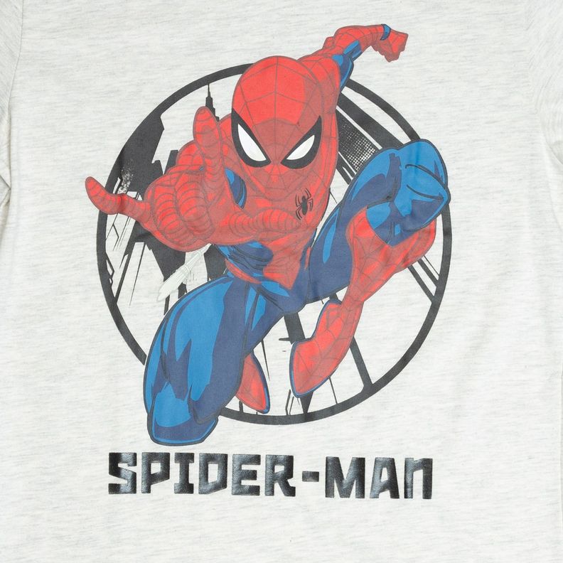 Polera Niño Spiderman Action Gris Marvel-5