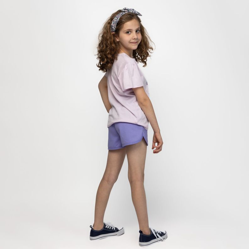Polera Niña Shine Asha Wish Morado Disney-1