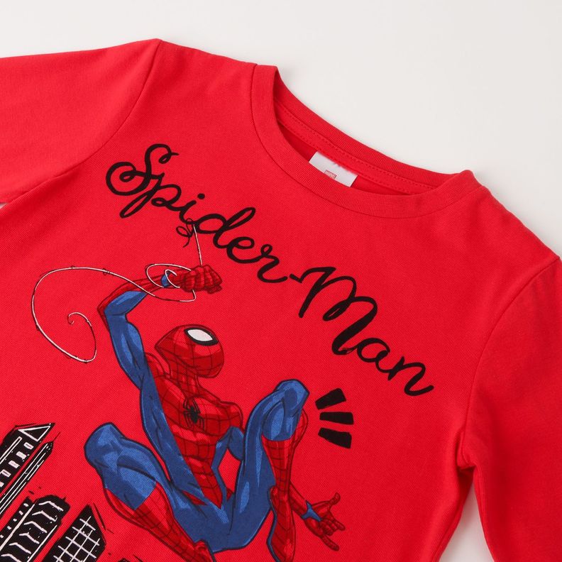 Polera Manga Larga Niño Spiderman Swing Rojo Marvel-1