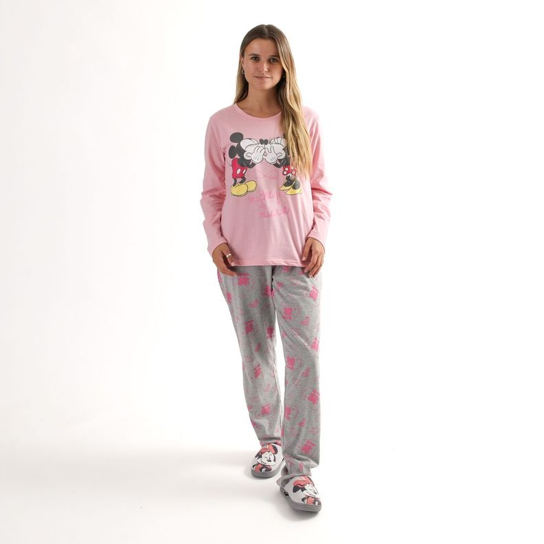 Conjunto Pijama Mujer Minnie Secreto Rosado Disney-0