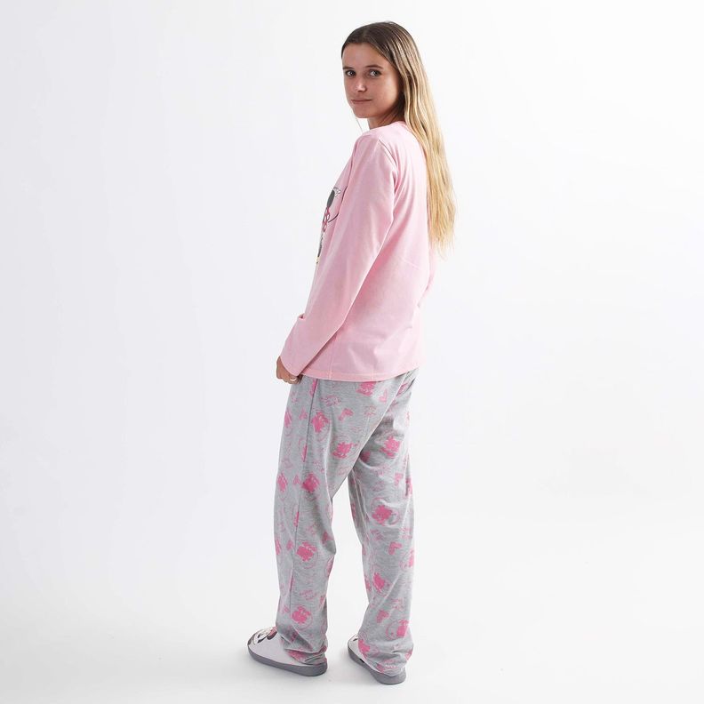 Conjunto Pijama Mujer Minnie Secreto Rosado Disney-1