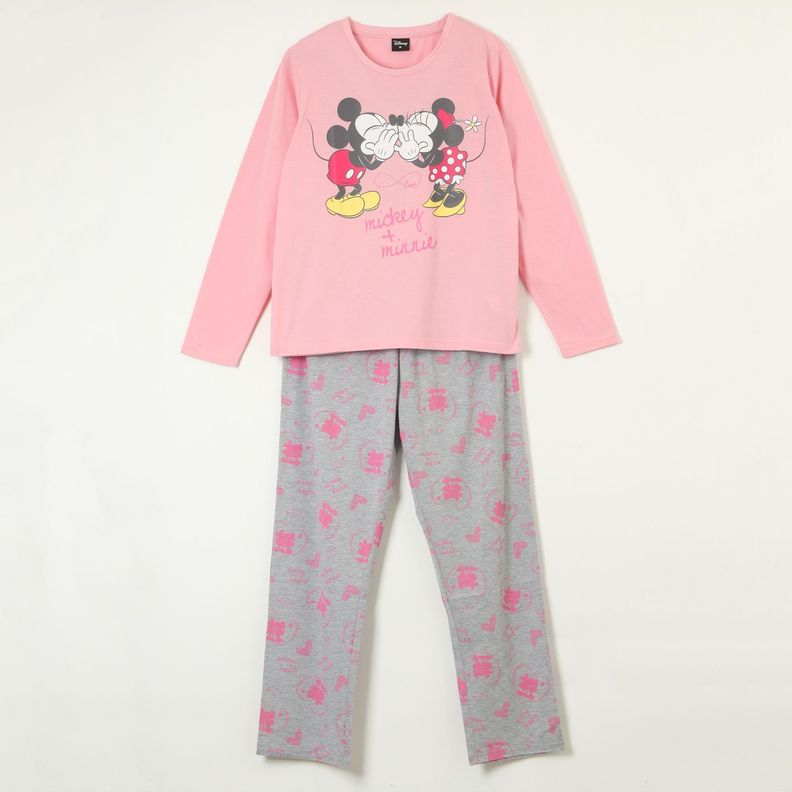 Conjunto Pijama Mujer Minnie Secreto Rosado Disney-2
