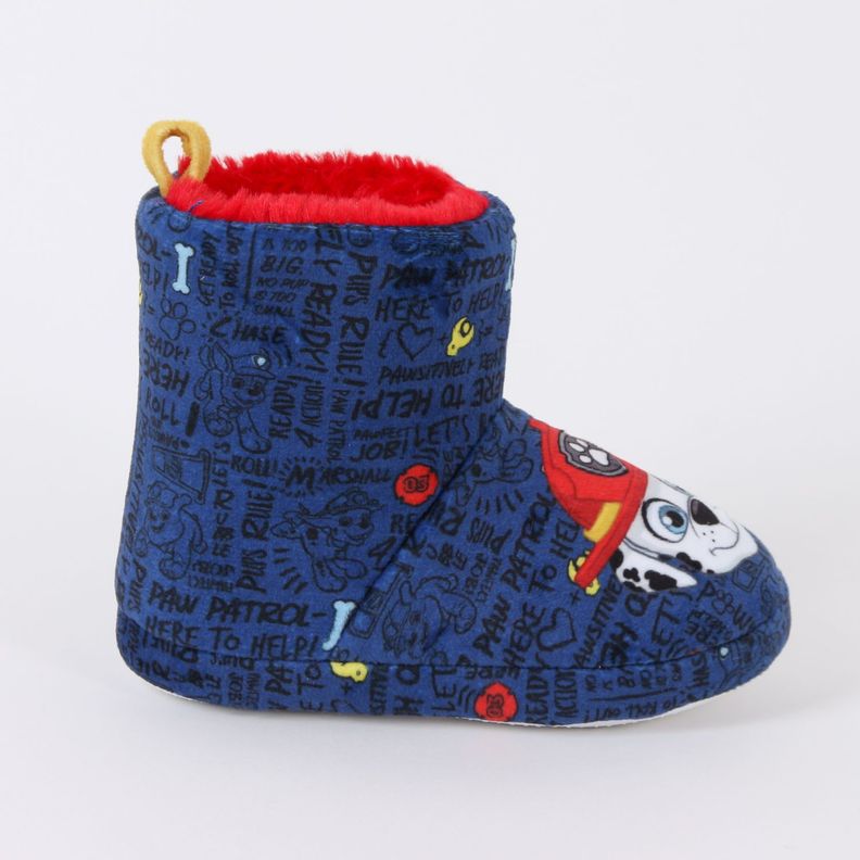 Pantufla Bota Nino Invernal Chase & Marshall Azul Paw Patrol