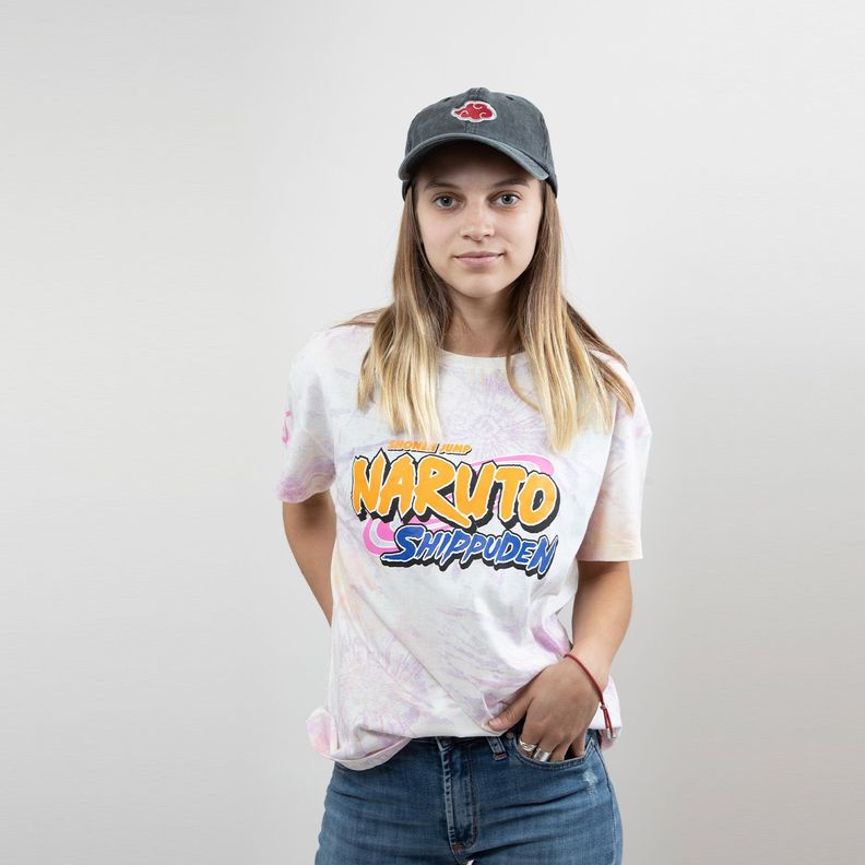 Polera Mujer Tie Dye Gris Naruto-0