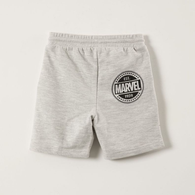 Short Niño Telaraña Spiderman Gris Marvel-2