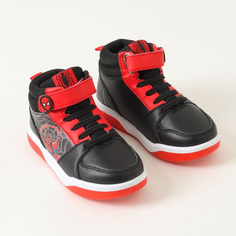 Zapatilla Con Luces Niño Spiderman Hand Gesture Negro Marvel-1