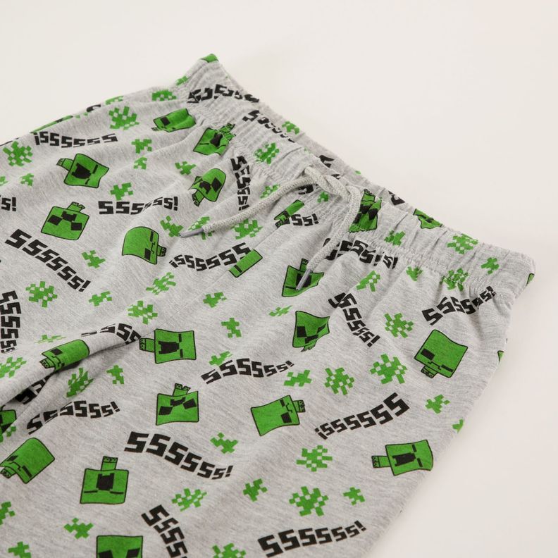 Conjunto Pijama Niño Tnt Creeper Verde Minecraft-5
