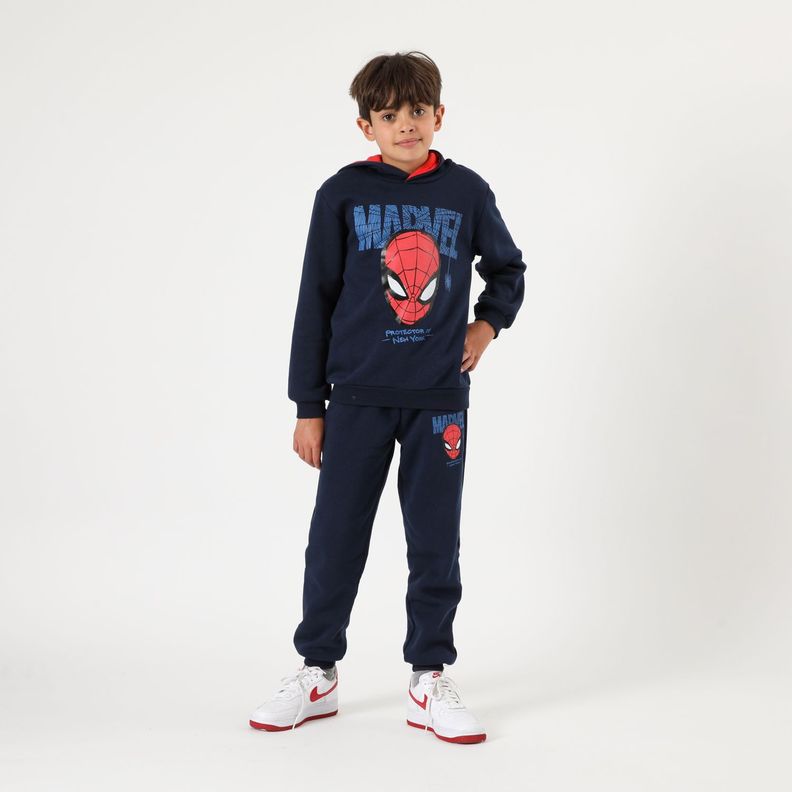 Buzo Niño Spiderman Frase Azul Marvel-0