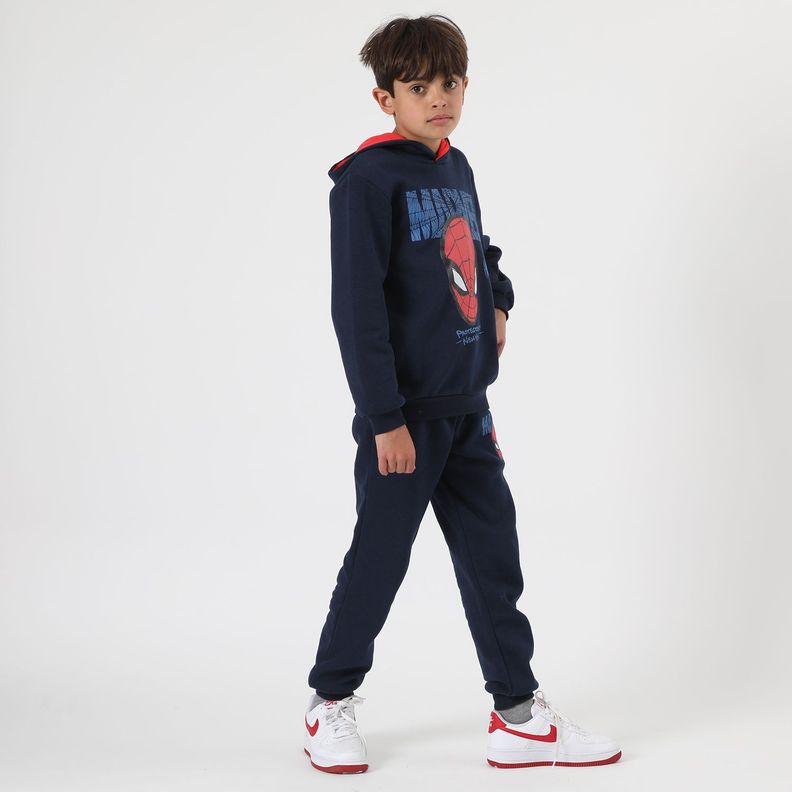 Buzo Niño Spiderman Frase Azul Marvel-1